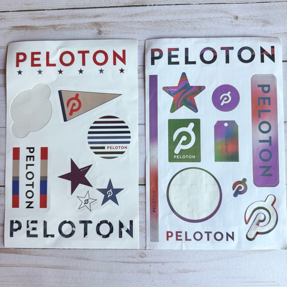 3/$15 Peloton Vinyl Sticker Sheets 15 Stickers total